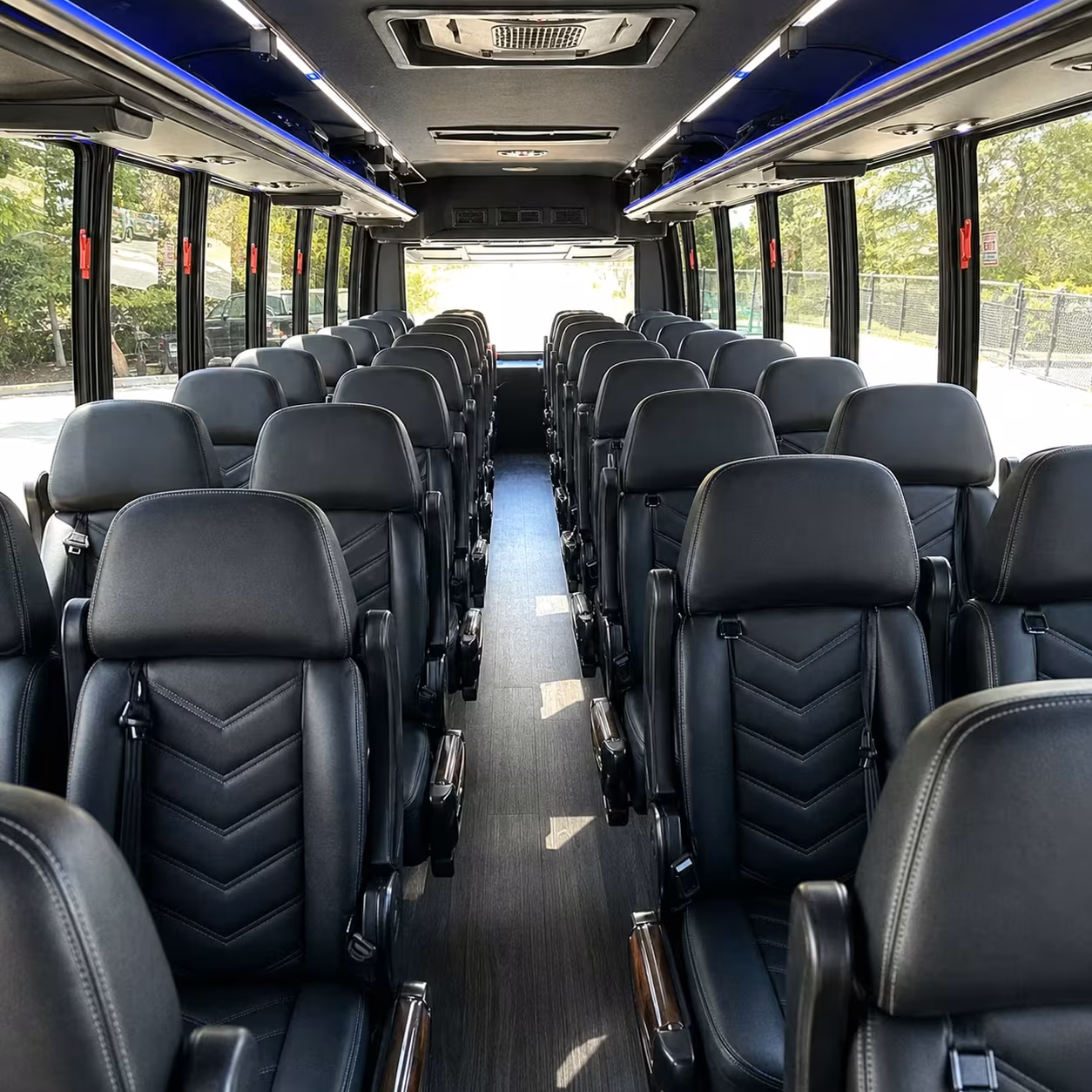 30 passenger minibus interior