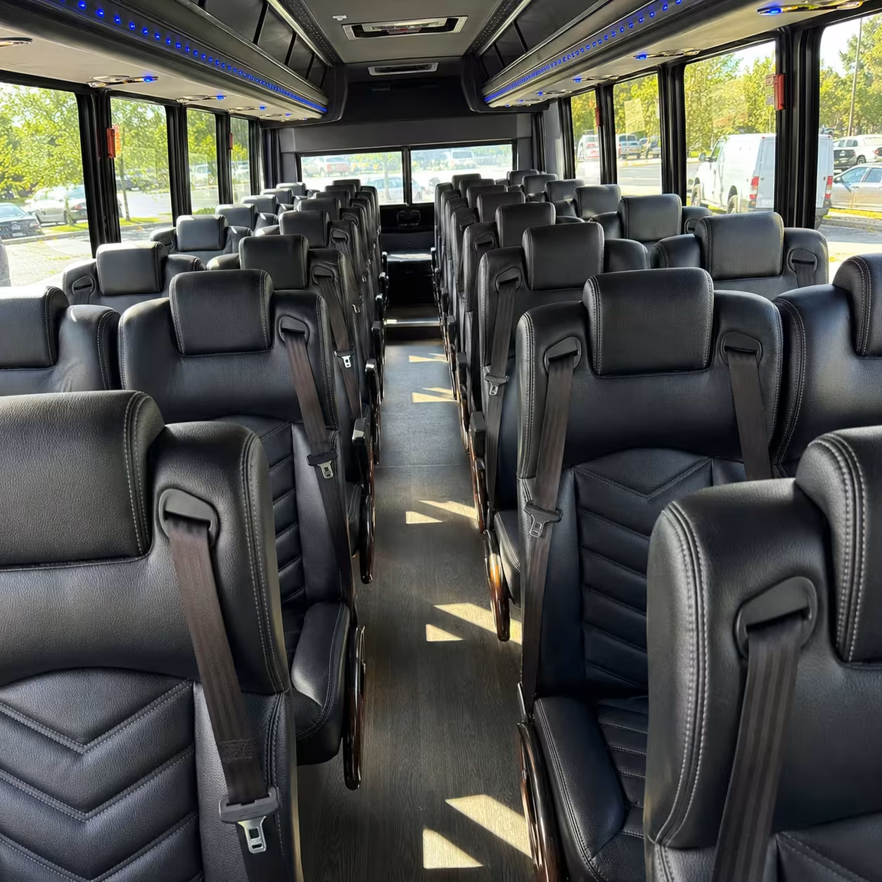 35 passenger minibus inside