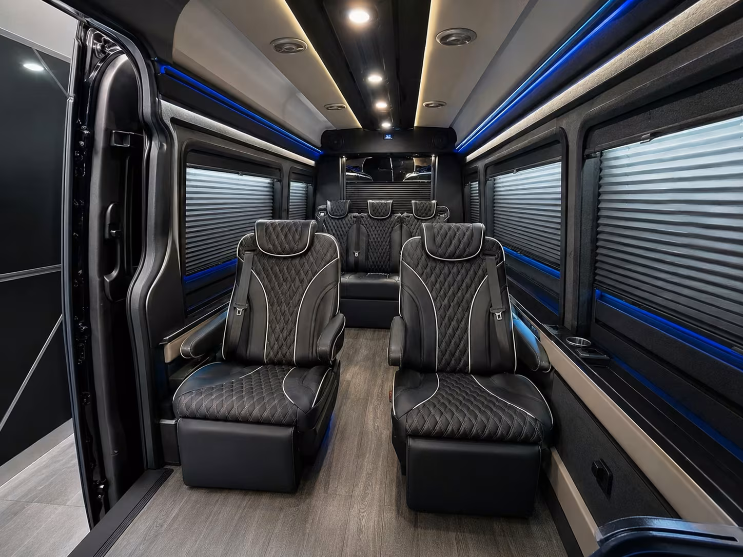 sprinter van with driver inside