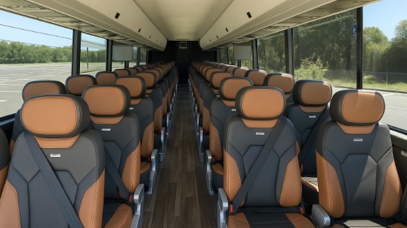 56 passenger charter bus interior anchorage