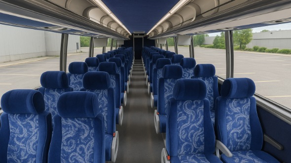 anchorage 56 passenger charter bus inside