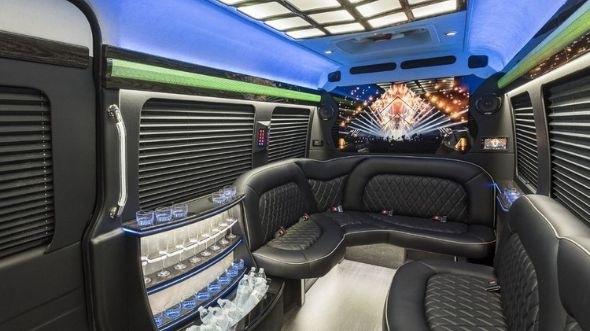 anchorage sprinter limo rental interior