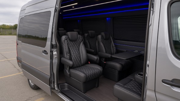 sprinter van with driver interior anchorage